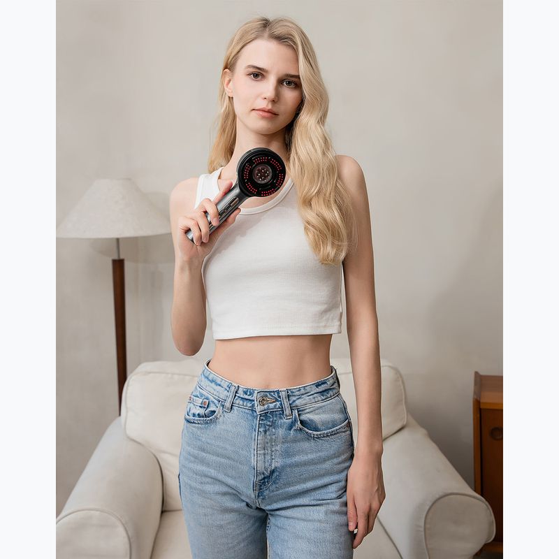 Masažuoklis Media-Tech Hairbrush gray/black 11