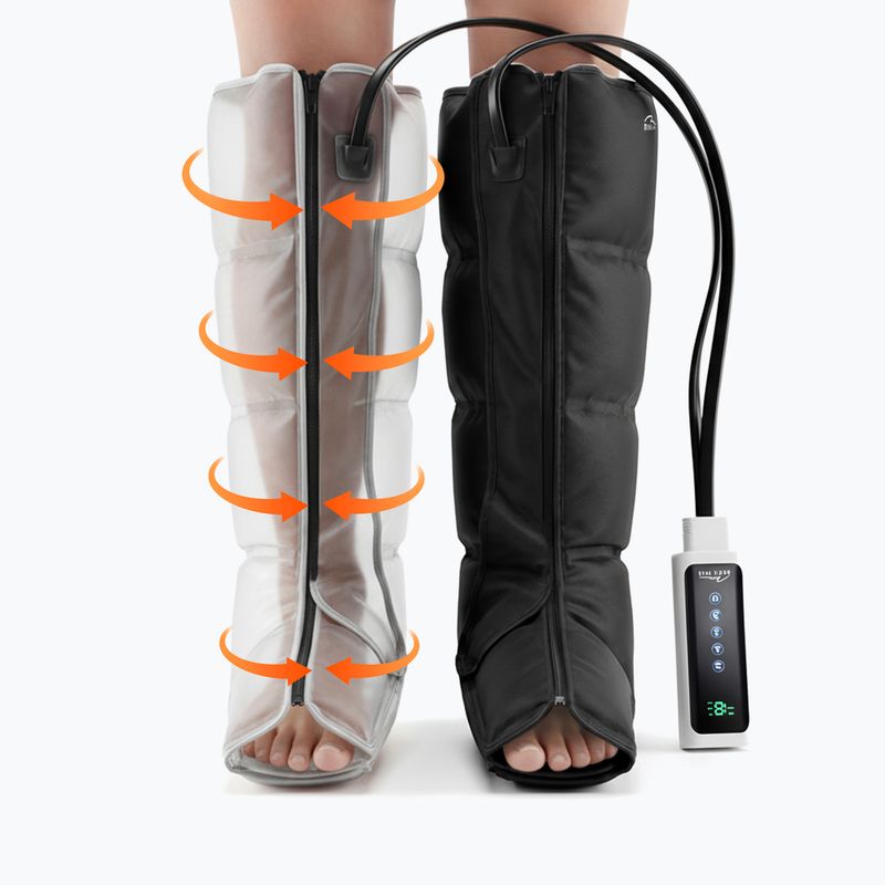Limfinis kojų masažuoklis Media-Tech Air Compression Lymphatic Drainage black 9
