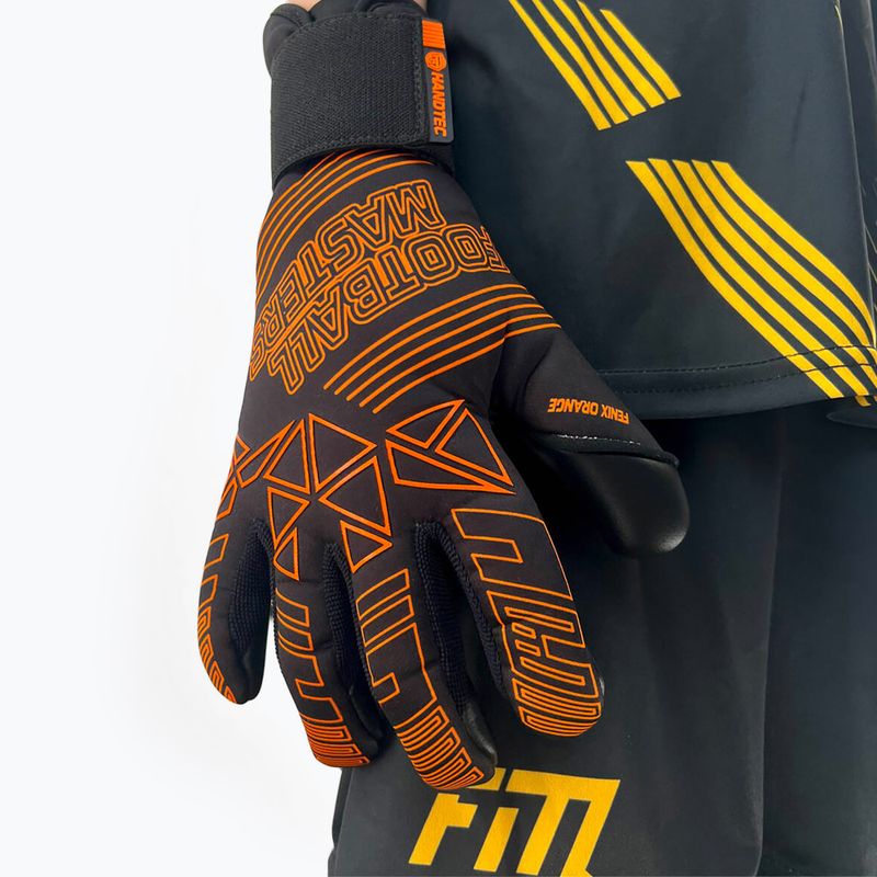 Vaikiškos vartininko pirštinės Football Masters Fenix orange fluo 3