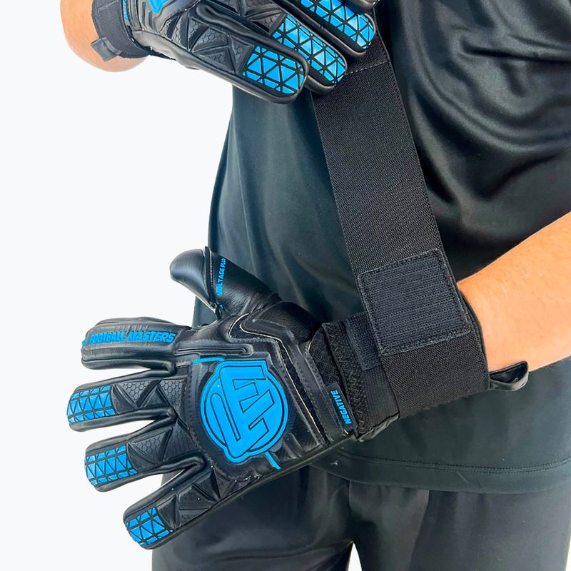 Vartininko pirštinės Football Masters Voltage Plus NC black/blue 3