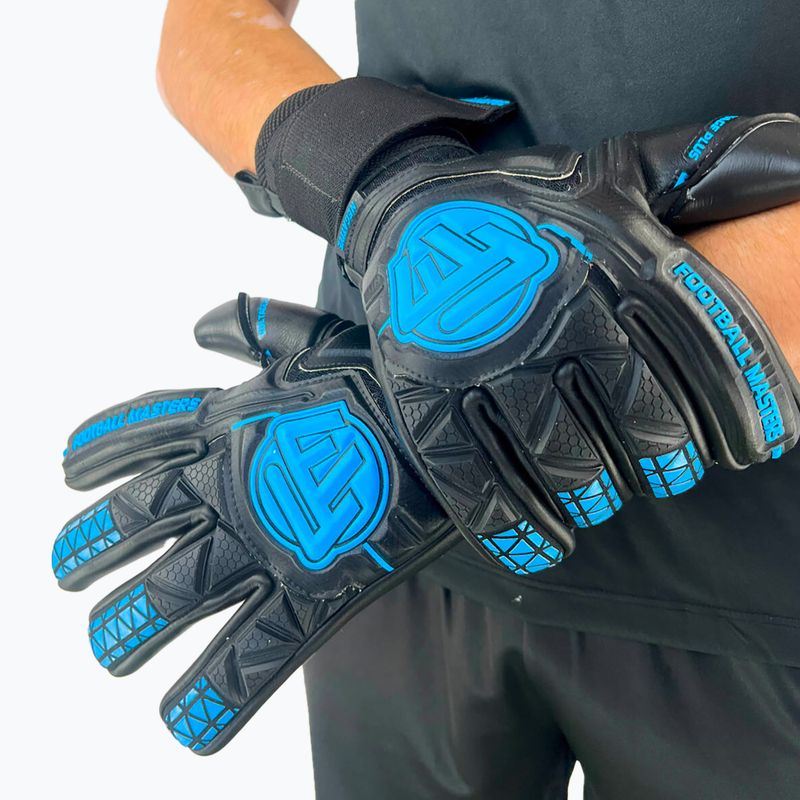 Vartininko pirštinės Football Masters Voltage Plus NC black/blue 5