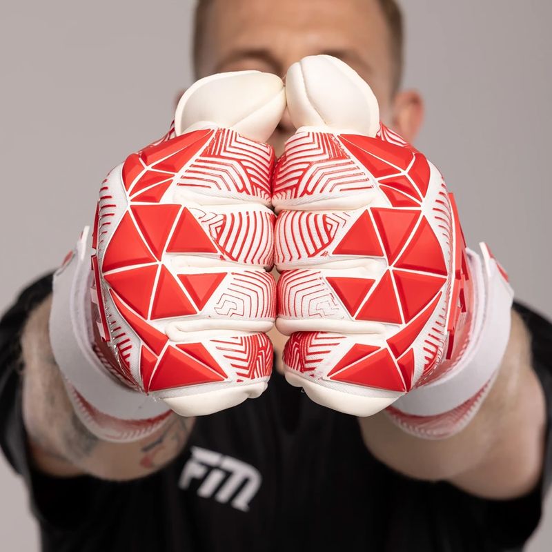 Vartininko pirštinės Football Masters Varis X Pro NC white/red 6