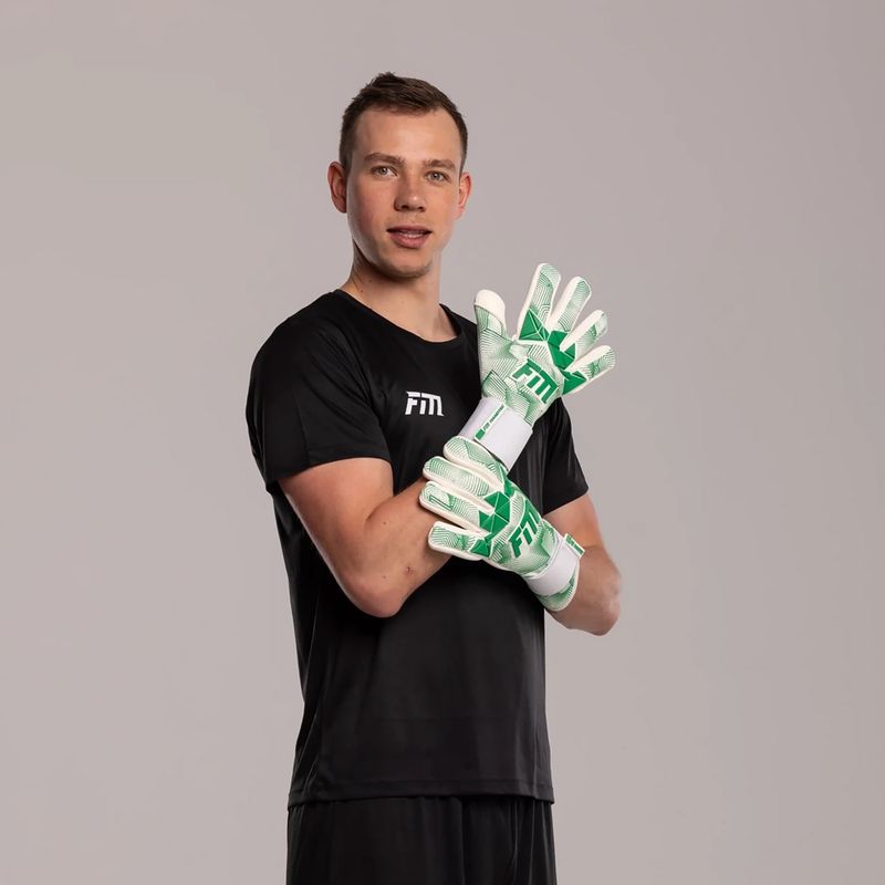 Vartininko pirštinės Football Masters Varis X Pro NC white/green 4