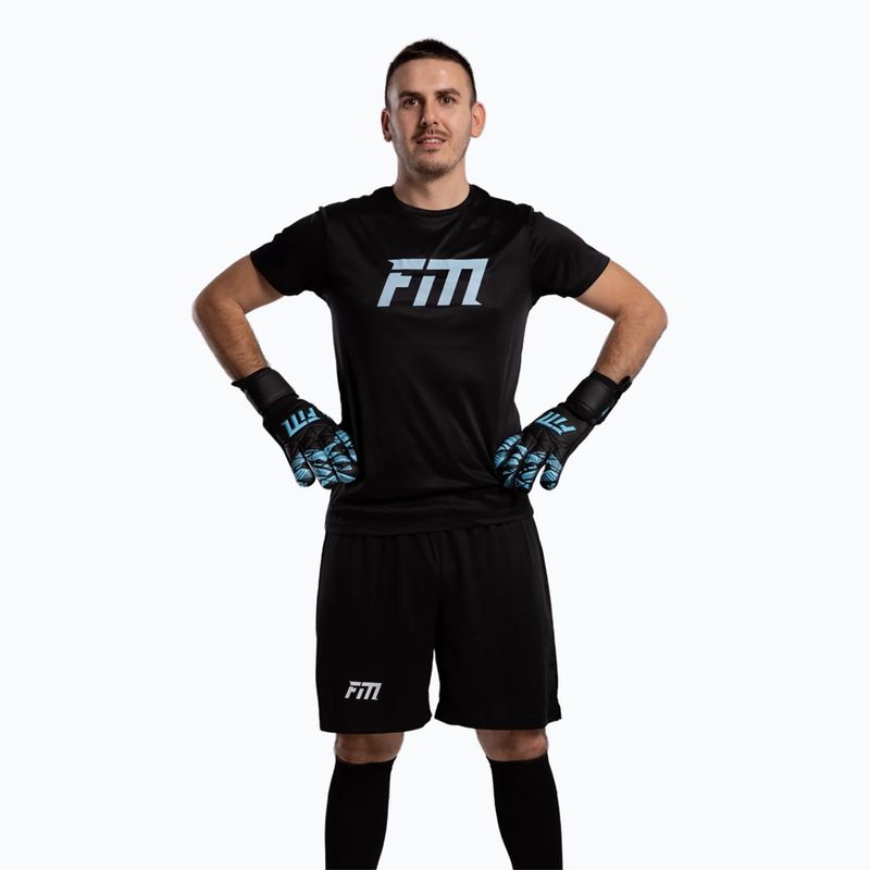 Vartininko pirštinės Football Masters Invictus X Training black/blue 3