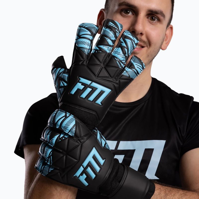 Vartininko pirštinės Football Masters Invictus X Training black/blue 5