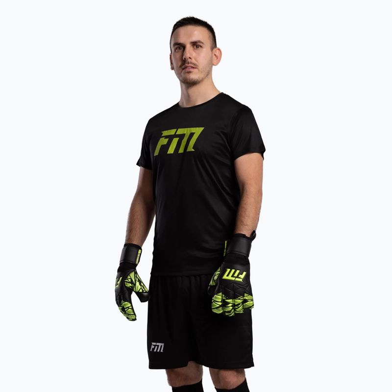 Vartininko pirštinės Football Masters Invictus X Training black/green 3