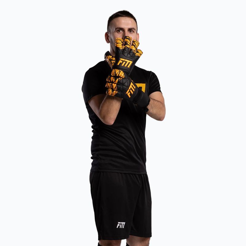 Vartininko pirštinės Football Masters Invictus X Training black/orange 3