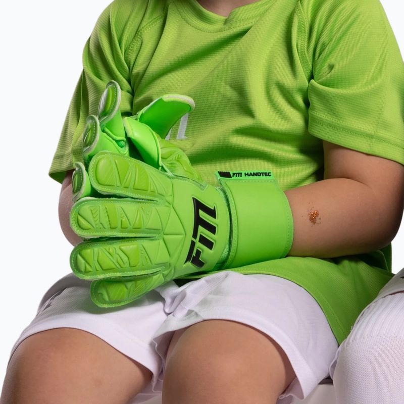 Vaikiškos vartininko pirštinės Football Masters Invictus X Jr lime 4