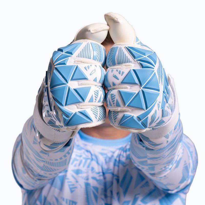 Vartininko pirštinės Football Masters Invictus X PRO white/blue 10