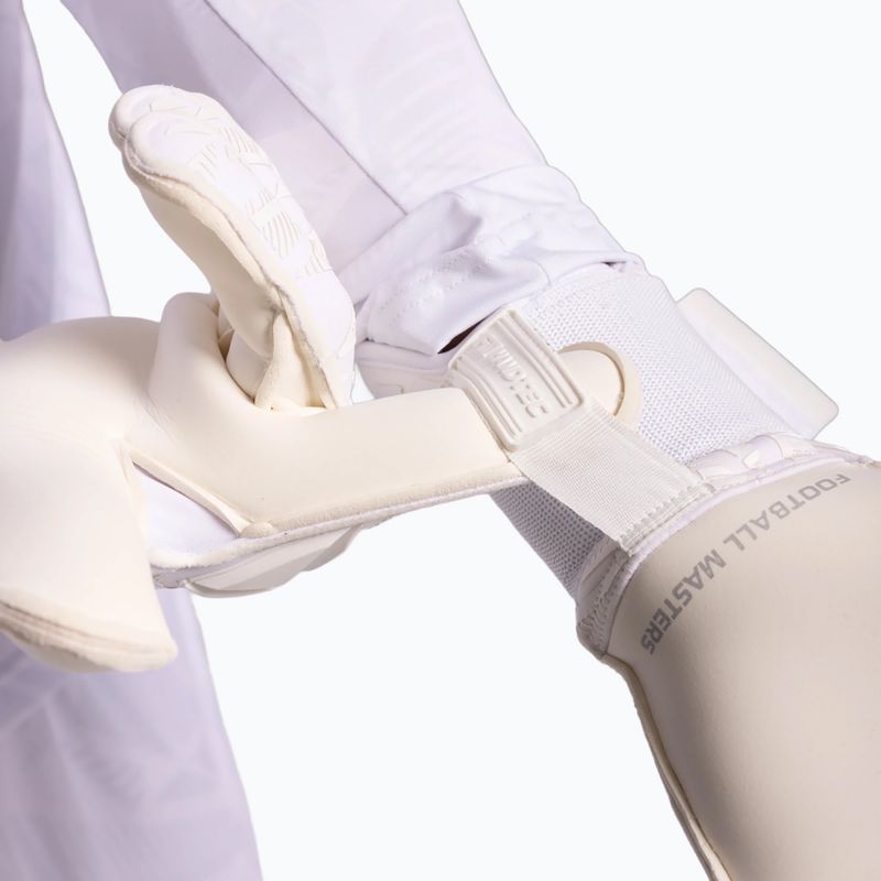 Vartininko pirštinės Football Masters Invictus X PRO all white 6