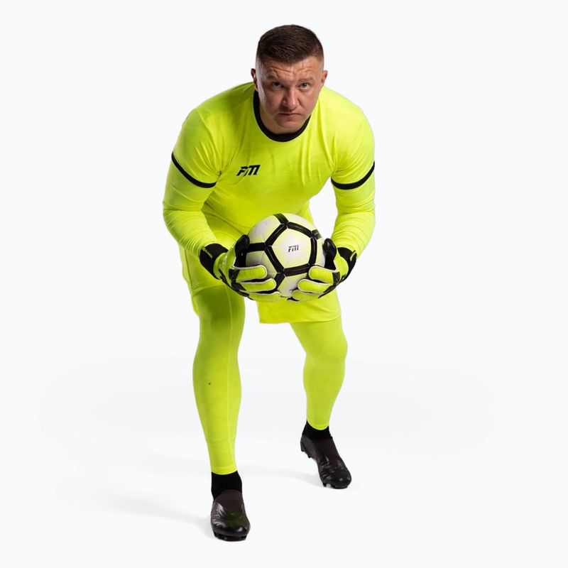 Vartininko pirštinės Football Masters Invictus X PRO yellow fluo 3