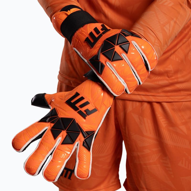 Vartininko pirštinės Football Masters Invictus X PRO orange fluo 8