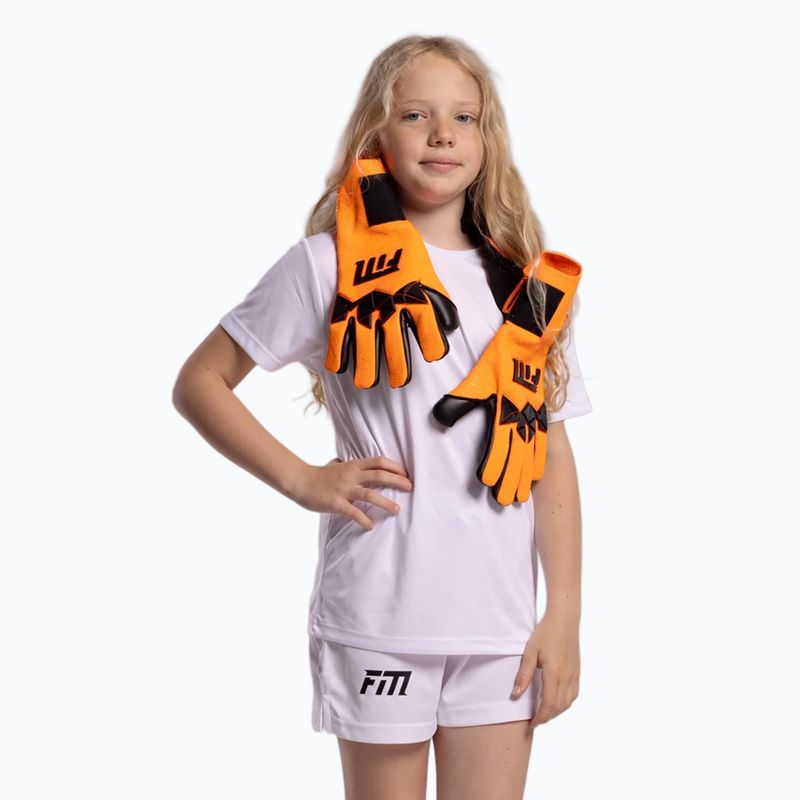 Vartininko pirštinės Football Masters Varis X PRO orange fluo 3