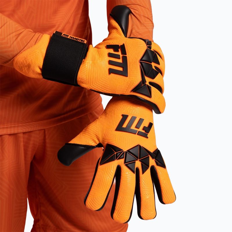 Vartininko pirštinės Football Masters Varis X PRO orange fluo 6