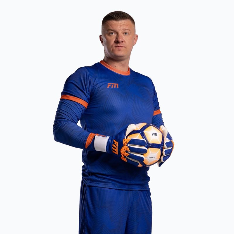 Vartininko pirštinės Football Masters Varis X PRO blue/orange 2