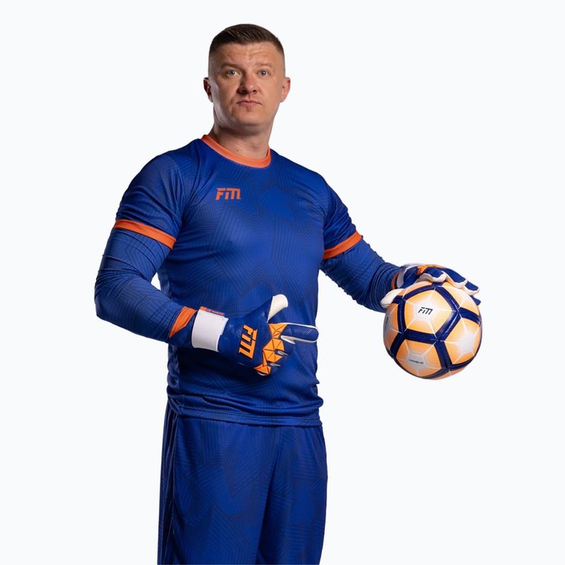 Vartininko pirštinės Football Masters Varis X PRO blue/orange 3
