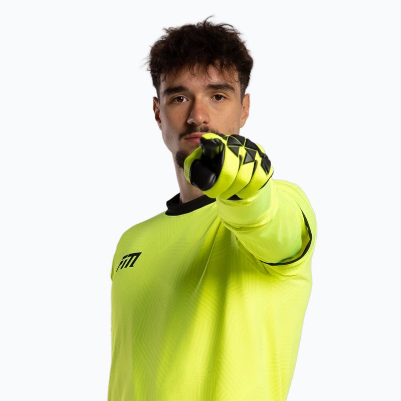 Vartininko pirštinės Football Masters Varis X PRO yellow fluo 2