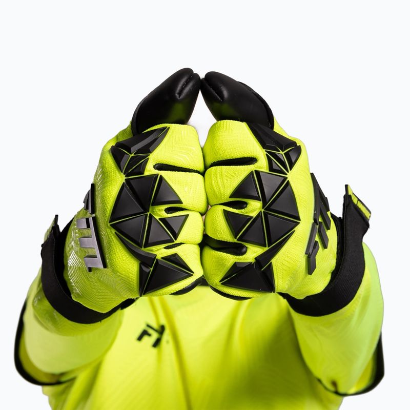 Vartininko pirštinės Football Masters Varis X PRO yellow fluo 9