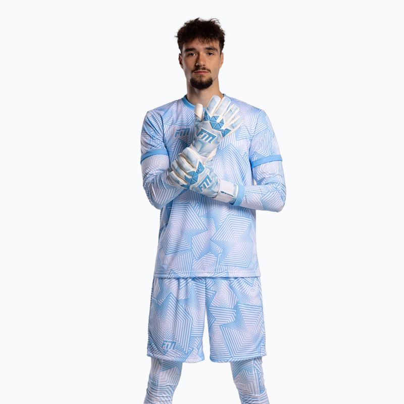 Vartininko pirštinės Football Masters Varis X PRO white/blue 2