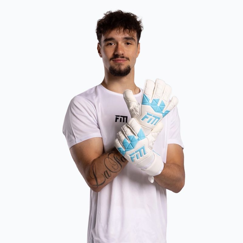 Vartininko pirštinės Football Masters Invictus X white/blue 2
