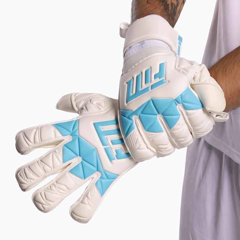 Vartininko pirštinės Football Masters Invictus X white/blue 8