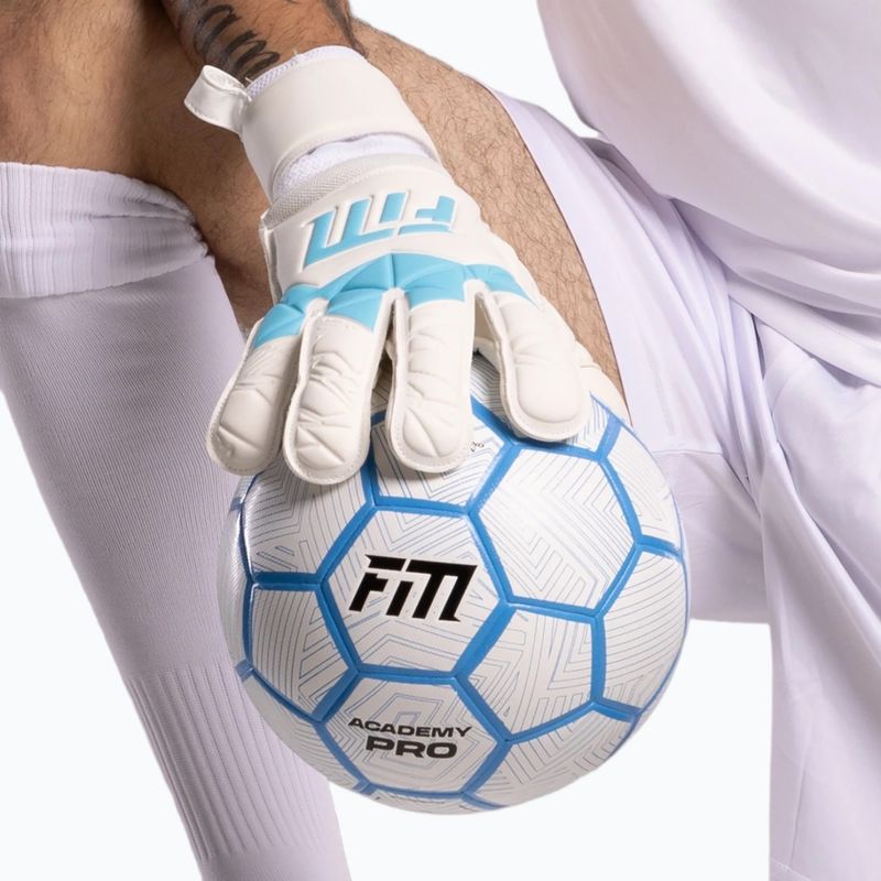 Vartininko pirštinės Football Masters Invictus X white/blue 9
