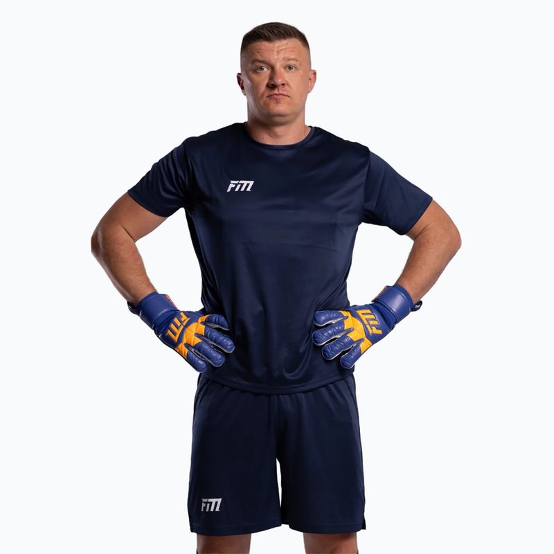 Vartininko pirštinės Football Masters Invictus X blue/orange 4