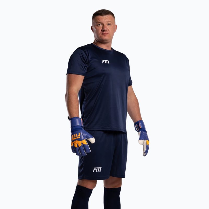 Vartininko pirštinės Football Masters Invictus X blue/orange 5