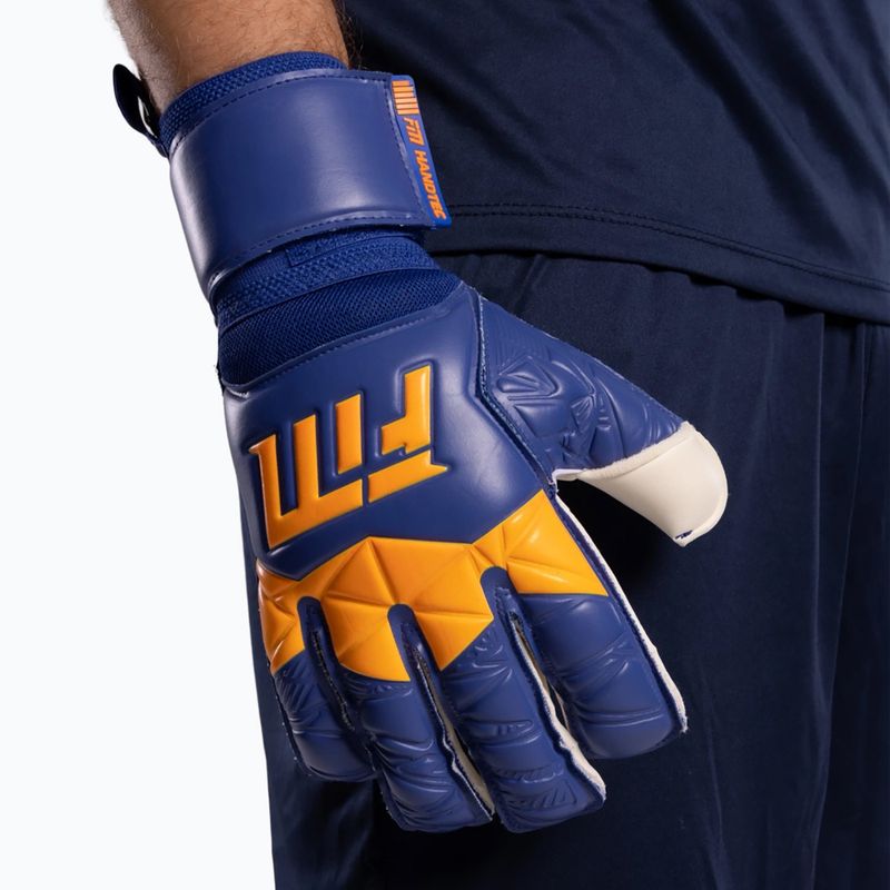 Vartininko pirštinės Football Masters Invictus X blue/orange 6