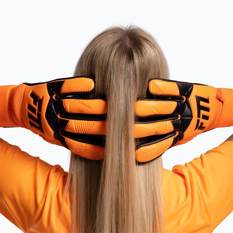 Vartininko pirštinės Football Masters Varis X orange fluo 7