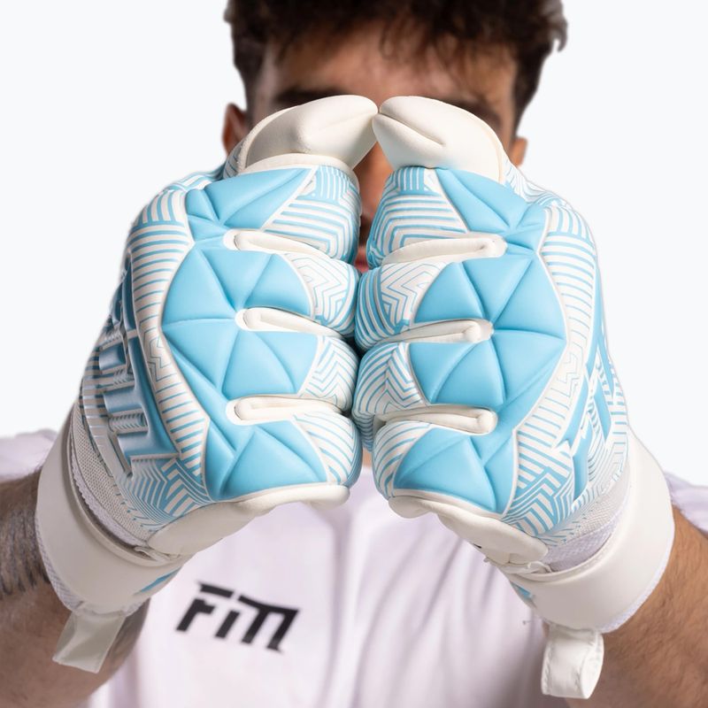 Vartininko pirštinės Football Masters Varis X white/blue 3