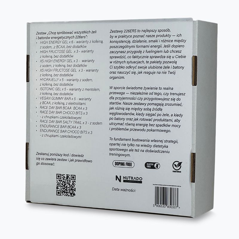 Pilnas energetinės želės ir batonėlių rinkinys 226ERS All-In 45 vnt 2