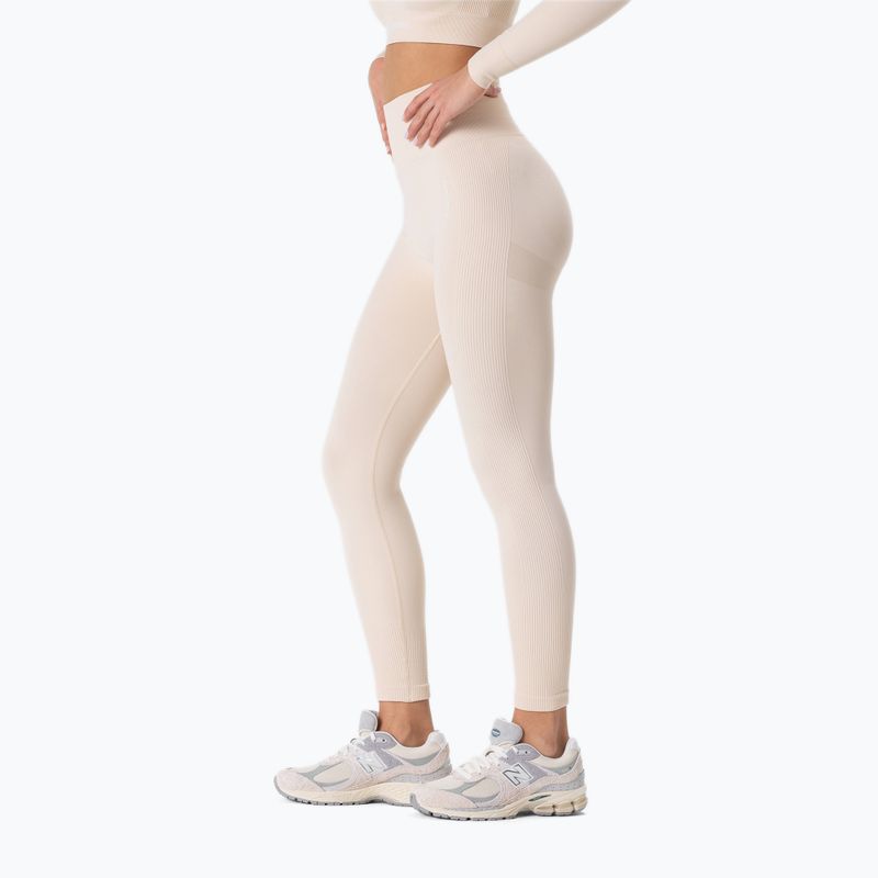 Moteriškos sportinės tamprės Carpatree Allure Seamless cream beige 3