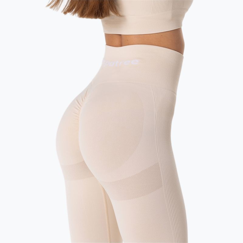 Moteriškos sportinės tamprės Carpatree Allure Seamless cream beige 4