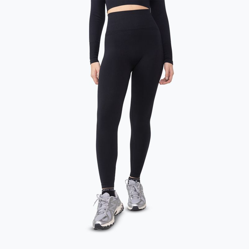 Moteriškos treniruočių tamprės Carpatree Dopamine Buzz Seamless obsidian black