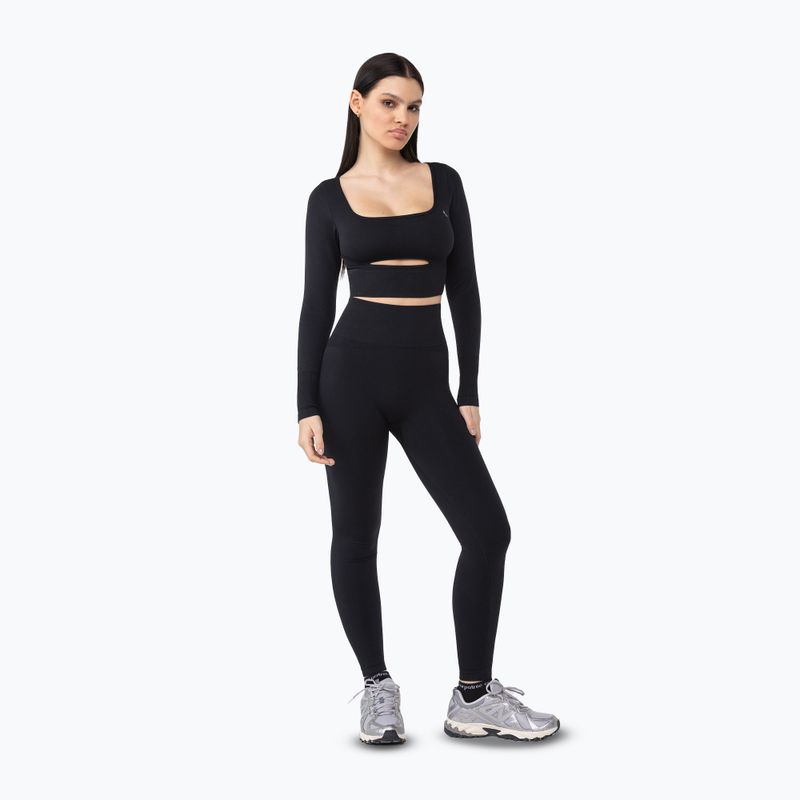 Moteriškos treniruočių tamprės Carpatree Dopamine Buzz Seamless obsidian black 2