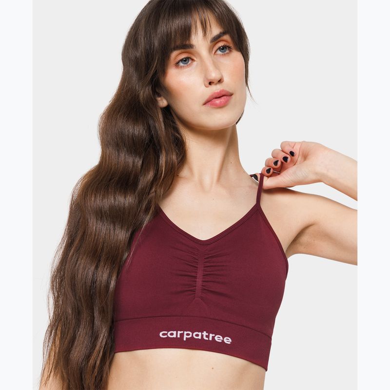Treniruoklių liemenėlė Carpatree Allure Seamless burgundy 6