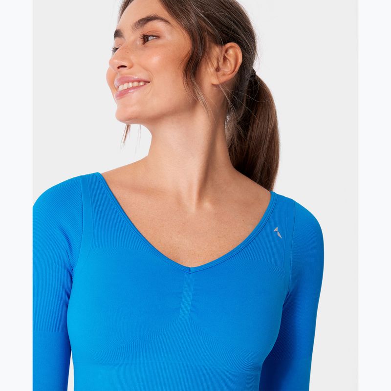 Moteriški treniruočių marškinėliai ilgomis rankovėmis Carpatree Eris Seamless electric blue 5