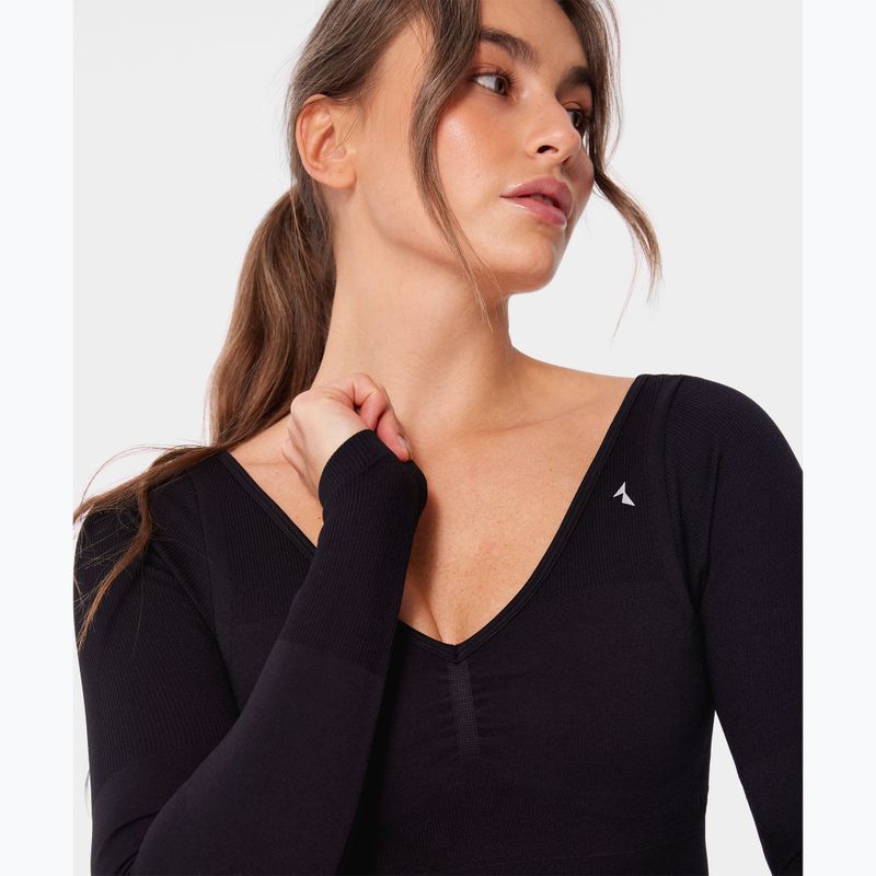 Moteriški treniruočių marškinėliai ilgomis rankovėmis Carpatree Eris Seamless orchid black 7