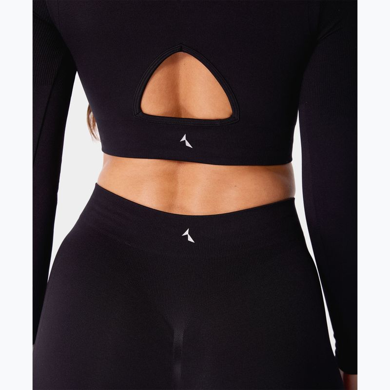 Moteriški treniruočių marškinėliai ilgomis rankovėmis Carpatree Eris Seamless orchid black 8