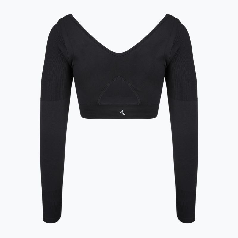 Moteriški treniruočių marškinėliai ilgomis rankovėmis Carpatree Eris Seamless orchid black 2