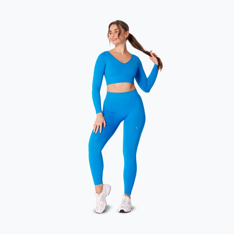 Moteriškos treniruočių tamprės Carpatree Eris Seamless electric blue 2