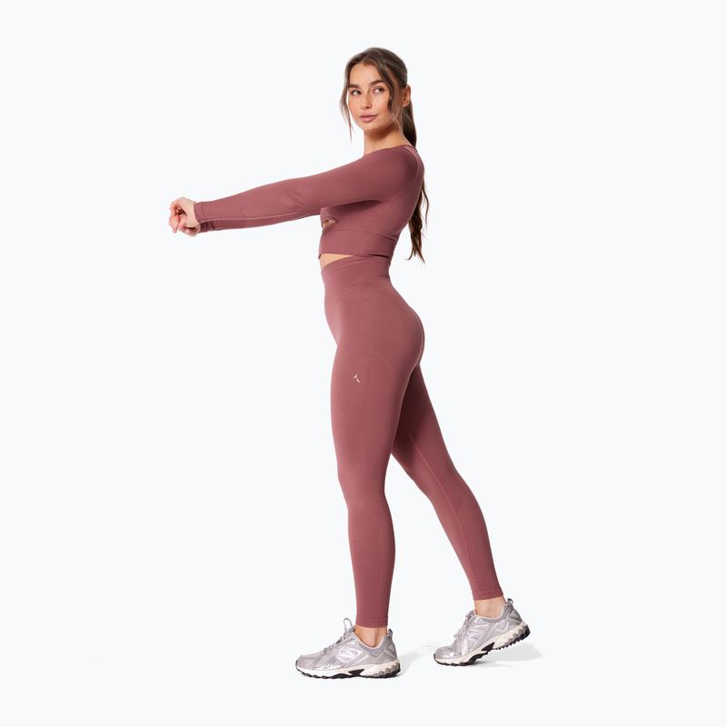 Moteriškos treniruočių tamprės Carpatree Dopamine Buzz Seamless rose/brown 2