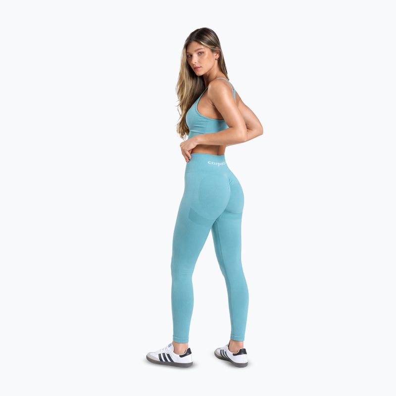 Moteriškos treniruočių tamprės Carpatree Allure Seamless milky blue 4