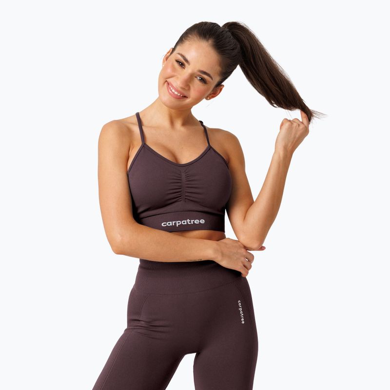 Moteriškos treniruočių tamprės Carpatree Allure Seamless berry brown 3