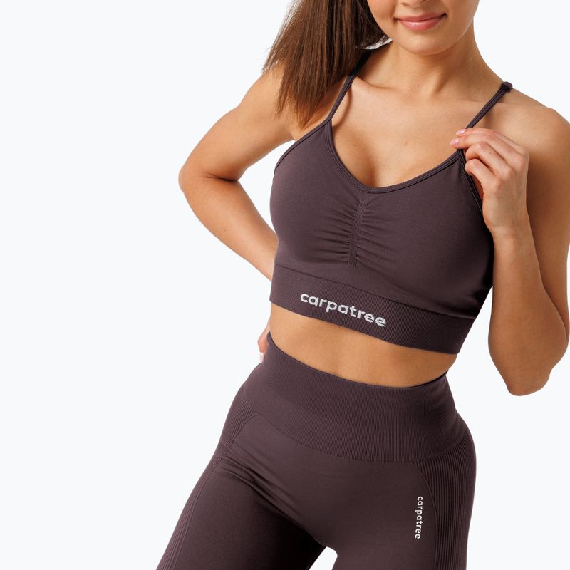 Moteriškos treniruočių tamprės Carpatree Allure Seamless berry brown 6