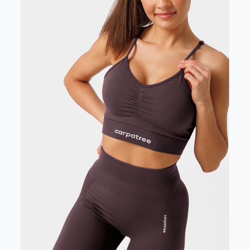 Treniruoklių liemenėlė Carpatree Allure Seamless berry brown 5