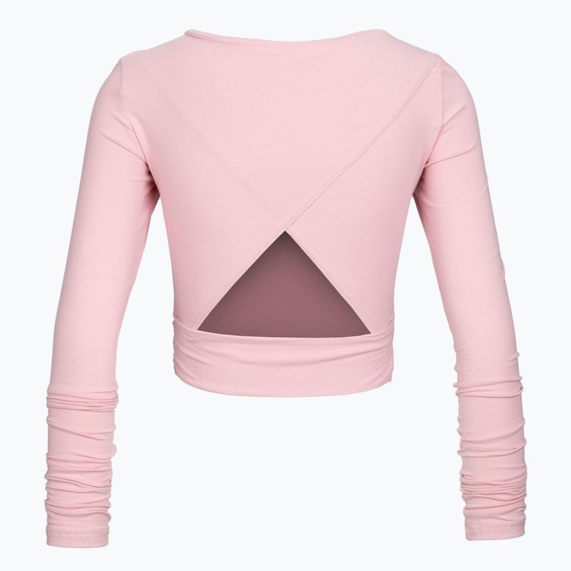 Moteriška jogos viršutinė dalis Moonholi Total Eclipse Wrap Top Nude pink 205 2