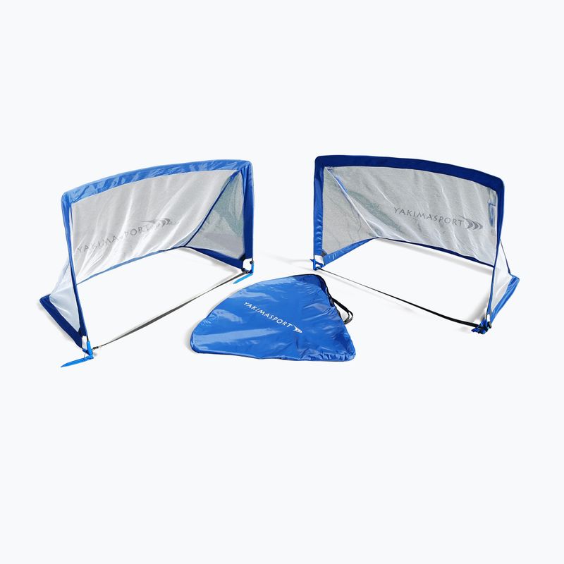 Yakimasport POP-UP futbolo vartai 2 vnt. 120 x 80 cm, mėlynos spalvos 100272