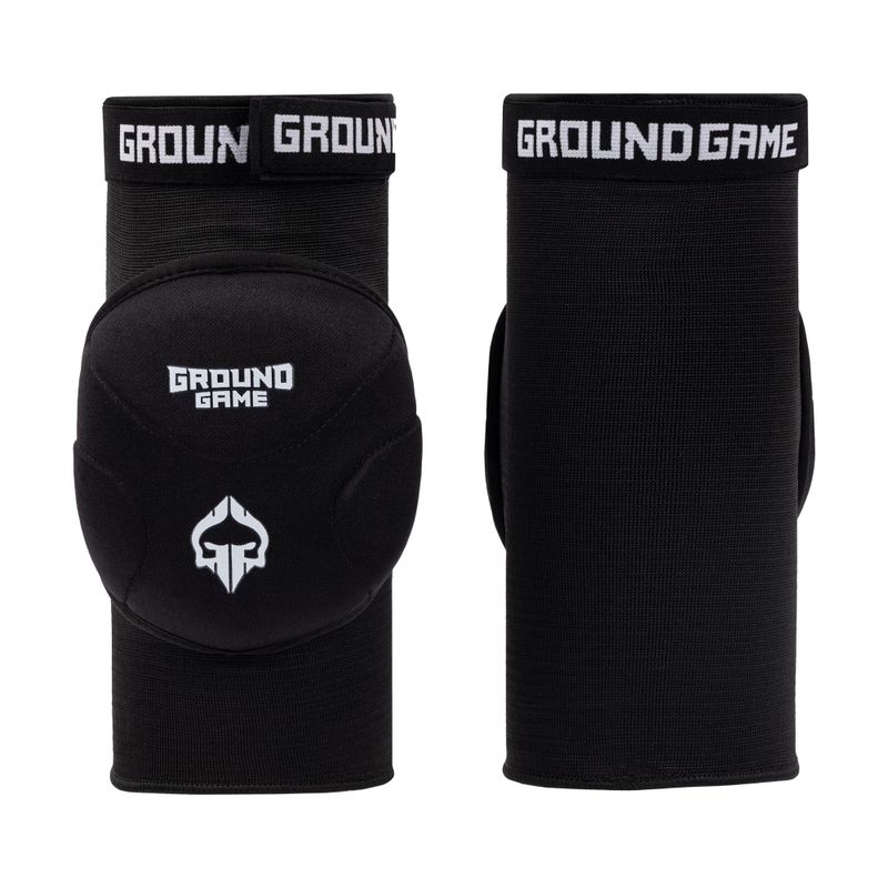 Ground Game BJJ kelio įtvarai juodi BJJKNEEPADS